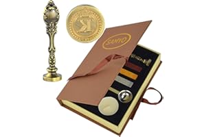 Samyo Wax Seal Sealing Stamp Vintage Classic Old-Fashioned Antique Alphabet Initial Letter Set Brass Color Creative Romantic 