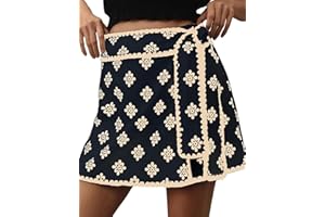 Breoklla Wrap Skirt Short Skort CA
