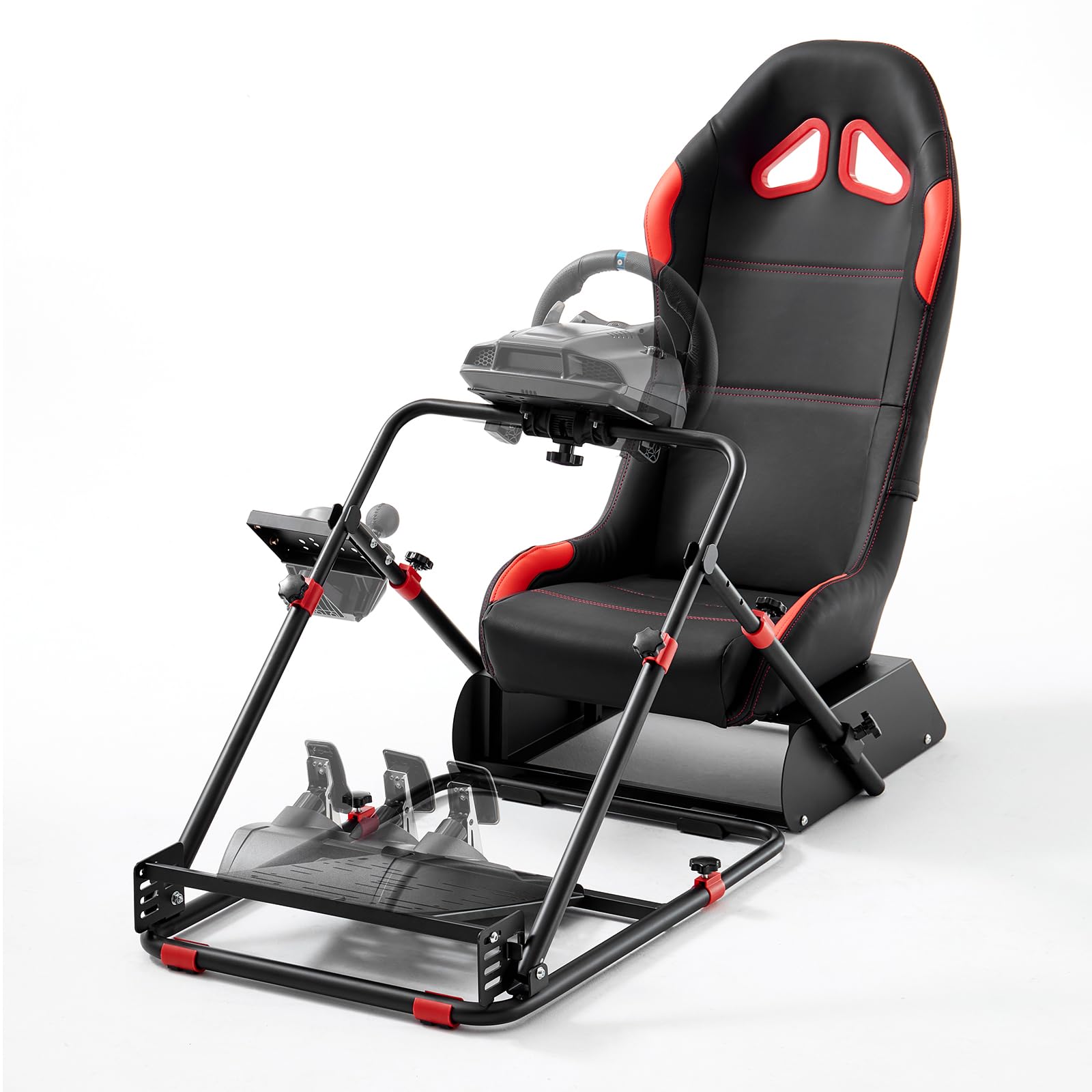 Photo 1 of DIWANGUS Racing Simulator Cockpit with Chair Leather Sim Racing Cockpit Adjustable Car Simulator for Logitech G29 G920 G923 G25 G27 Thrustmaster T300Rs T300RS GT T150Rs TX
