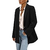 PRETTYGARDEN Women's Winter Corduroy Blazers Jackets Dressy Casual Ribbed Long Sleeve Lapel Fashion Work Business Outerwear