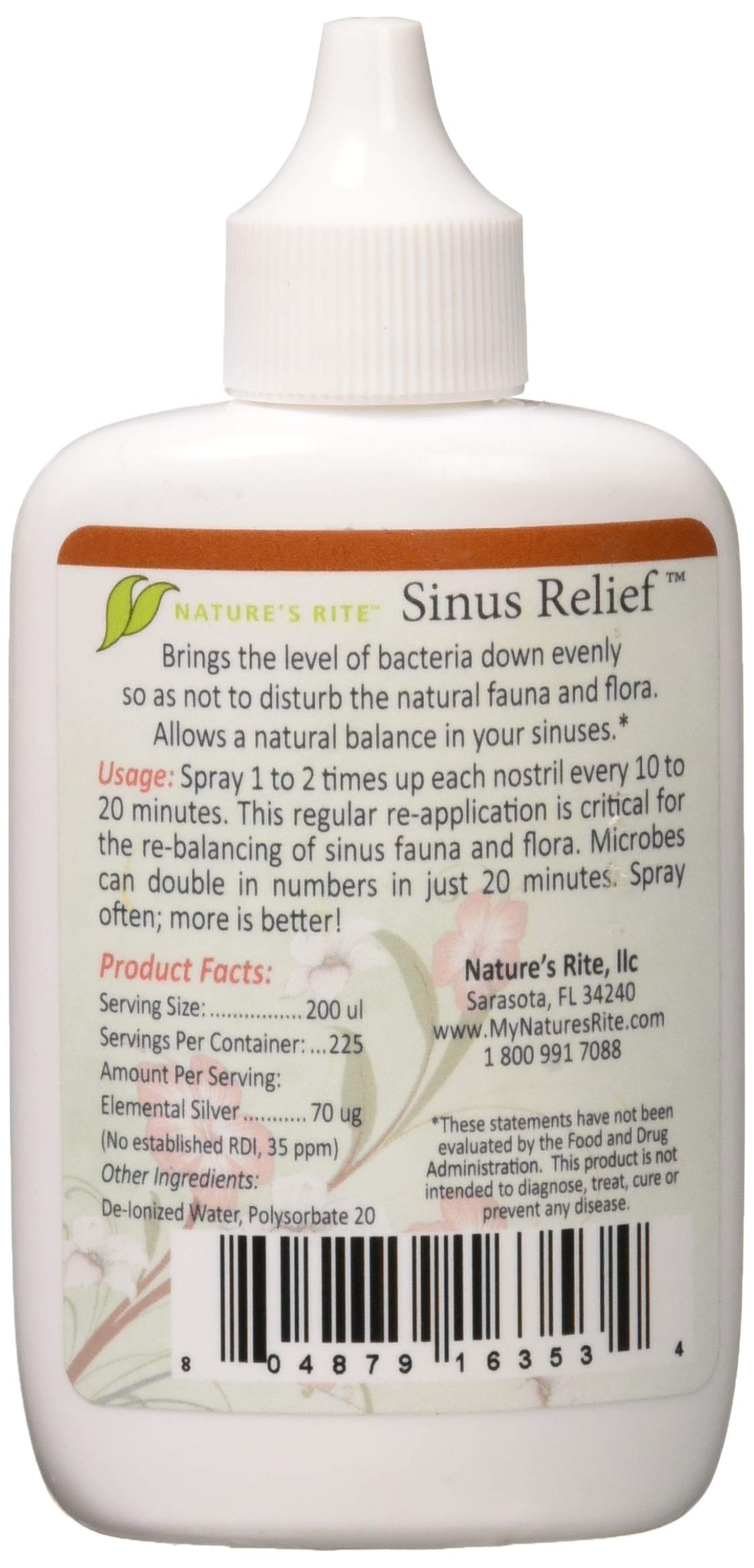 Natures Rite Sinus Relief Natures Rite Liquid, 1.5 oz Buy Online in