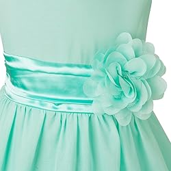 YiZYiF Kids Big Girls Double V Neck Flower Dress
