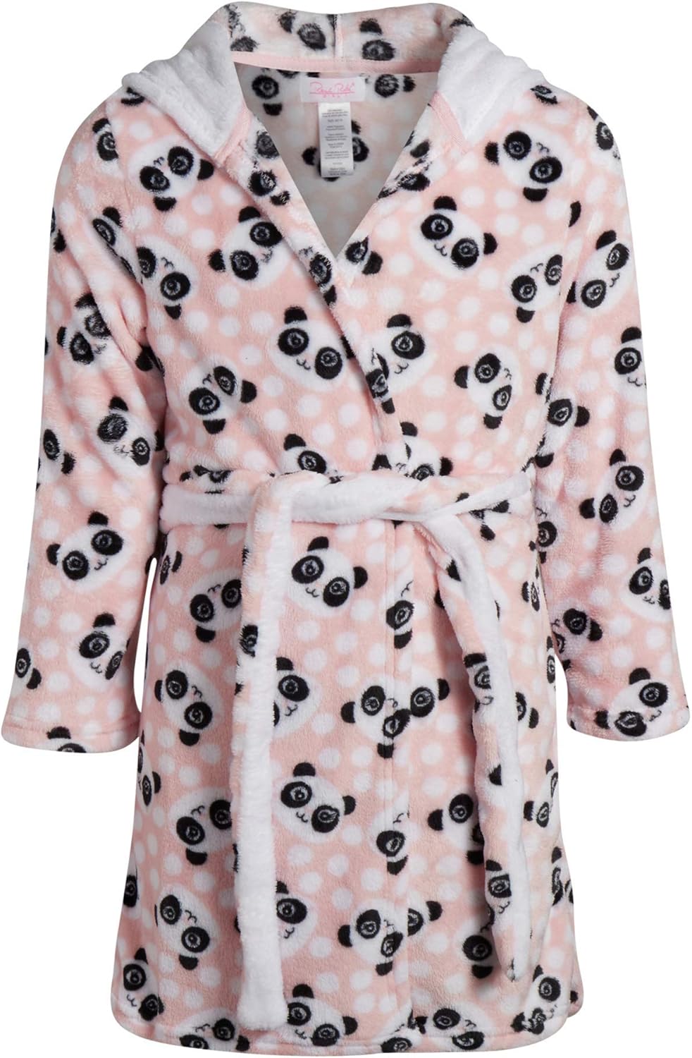 Rene Rofe Girls’ Soft Fleece Lined Robe with Animal Hood: Clothing