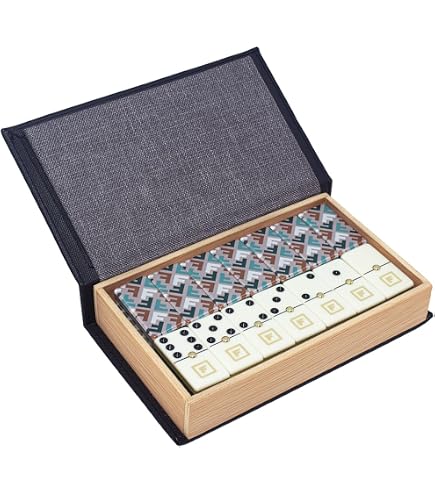Cayro Dominó Triangular De 56 Piezas – Juego Clásico De Mesa Con Modelos Y Colores Surtidos, Fácil De Transportar Para Toda La Familia