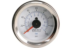VIAIR 90083 Dual Needle Gauge blue 2in.