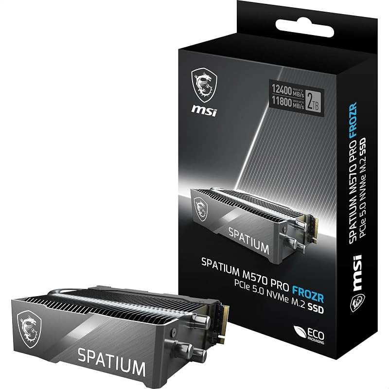 MSI SPATIUM M570 PRO PCIe 5.0 NVMe M.2 2TB FROZR Heatsink