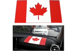 XINLIYA Anti-Slip Car Dashboard Pad, 10.2" x 6.1" National Flag Adhesive Vehicle Mat for Cell Phone Sunglasse Key, Patriotic 