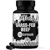 MYRELI Grass-Fed Beef Organ Complex – 8 Organs with Liver, Heart, Kidney, Brain, Spleen, Pancreas, Lung & Thymus Plus Collagen – Source of Proteins, Amino Acids & Nutrients – Non-GMO, 160 Capsules
