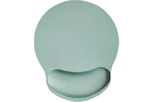 LIZPARE Mouse Pad with Wrist Support, Ergonomic Mouse Pad with Memory Foam Wrist Rest Cushion, Non-Slip Rubber Base Gaming Mice Pad for Home Office Computer Laptop, Green