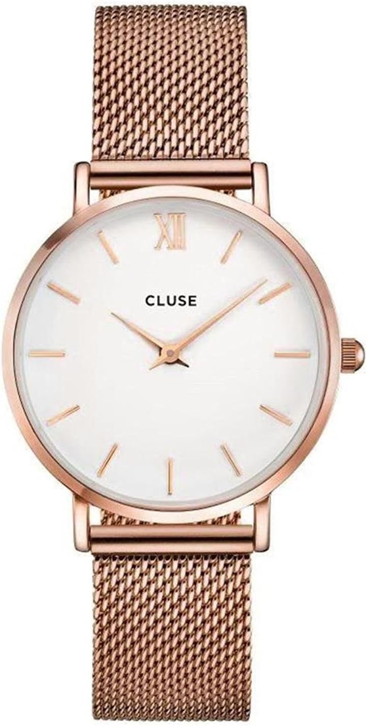 Watch Cluse Minuit Mesh Rose Gold / White CL30013