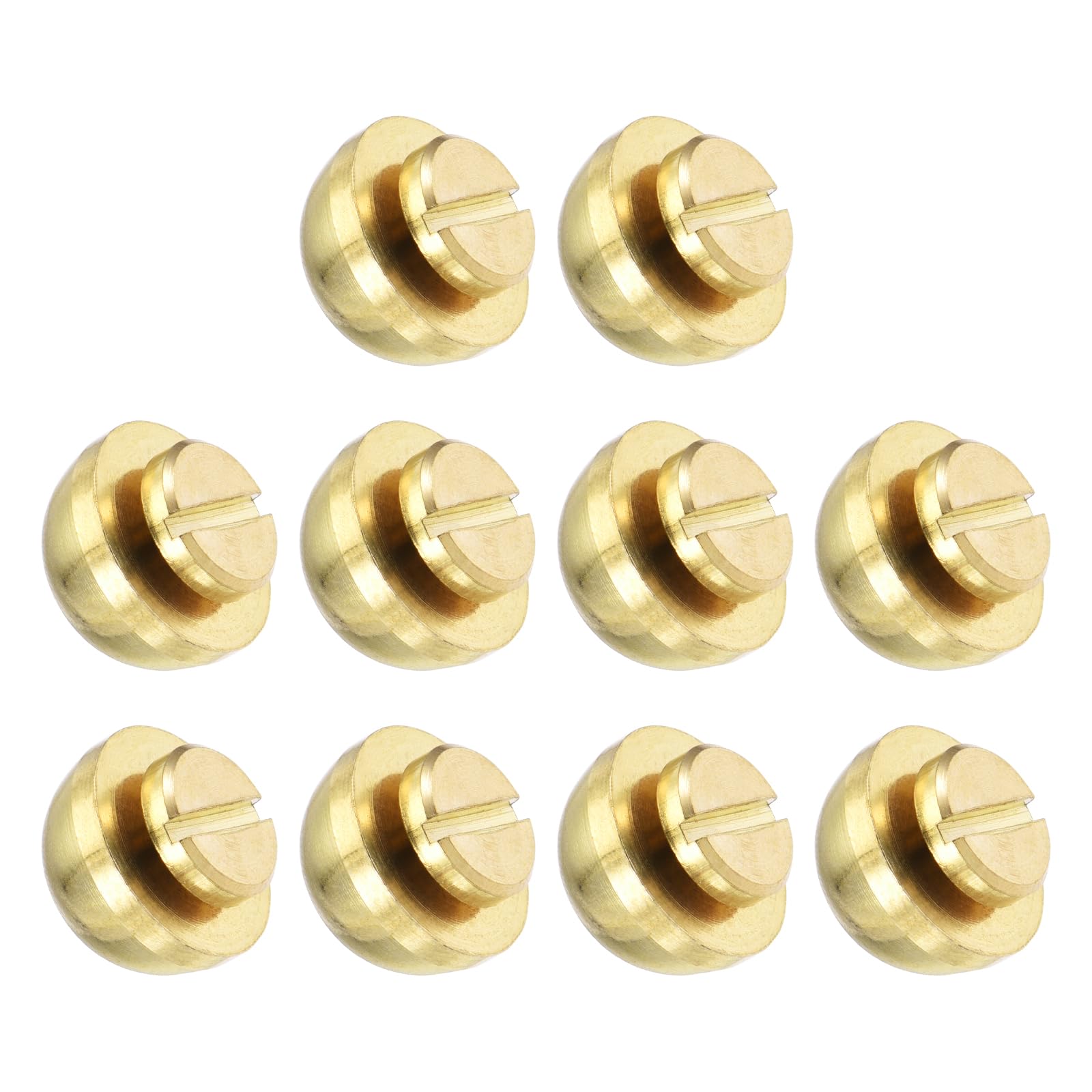 METALLIXITY Screw Back Stud Spike (12x7mm) 10pcs, Round Head Stud Rivets - for Leather Crafts Purse Bags