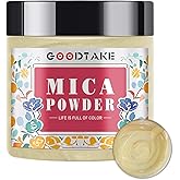 GOODTAKE Beige Mica Powder for Resin | Resin Color Pigment | Mica Powder for Soap Making, Candle Making, Bath Bomb, Slime Pigment - Pure Natural (Beige, 2 oz)