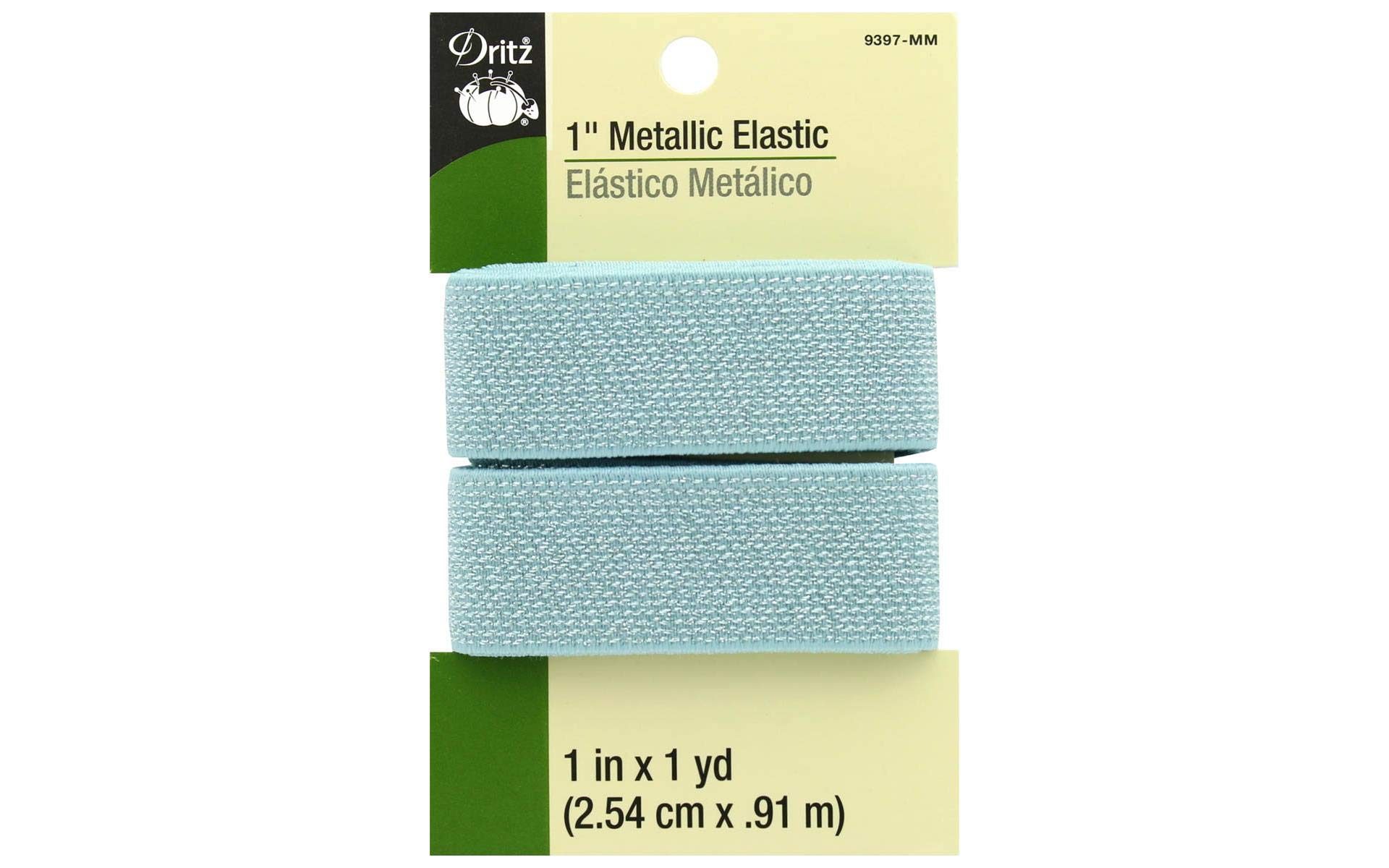 Dritz Elastic, Mint & Mint, 1-Inch by 1-Yard