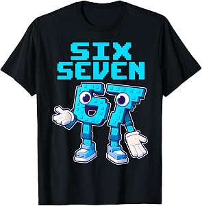 67 Six Seven 6-7 - Funny Italian Brainrot Kids Gaming Meme T-Shirt
