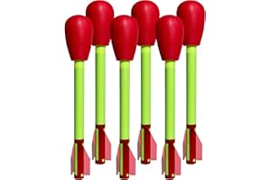 BOTABEE Rocket Refills for Kids - Toy Rocket Launcher Refill Kit - Air Blast Foam Rockets for Toddlers and Children - Rockets Foam Replacement - Toddler Air Blaster Toys - Ideal Kids Gifts (6 Pack)