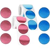 CAIRIAC 2 Inch Embossing Stickers, Stickers for Embossing, 400 Pcs Embossing Seal Stamp Labels for Graduation, Notary Seals, Certification, Invitations