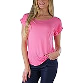 ToBeInStyle Women's Hacci Crop Sweater w/Crochet Accent