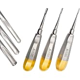 ARTMAN INSTRUMENTS Dental Straight Extraction Elevators &ndash; 2mm, 3mm, 4mm Root Tip &amp; Gouge Elevators, Autoclavable Stainless Steel, Tooth Extraction Tools for Oral Surgery