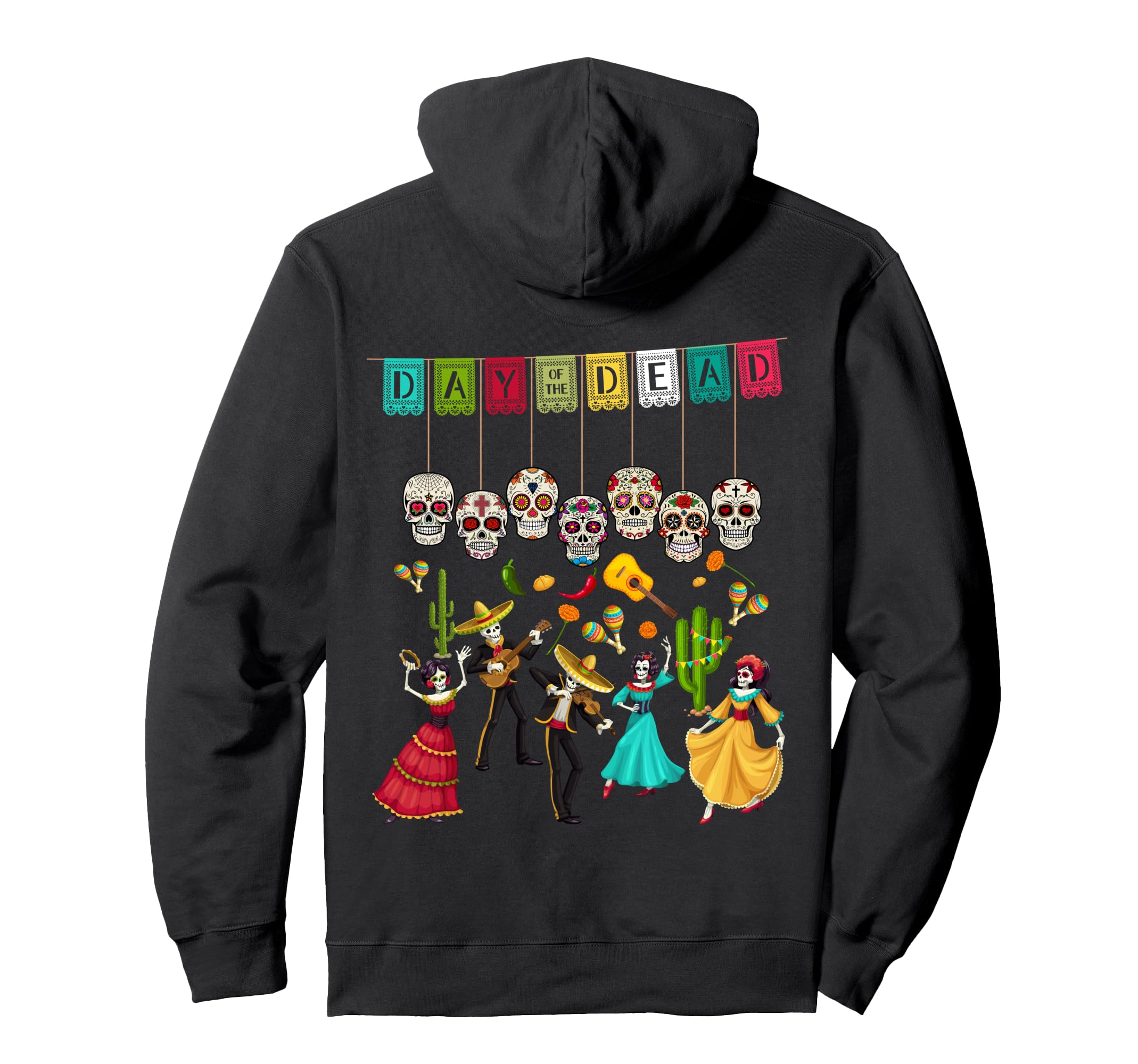 Día De Los Muertos Skeleton - Mexican Day Of The Dead Party Pullover Hoodie