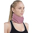 Neck Brace for Sleeping - Cervical Collar Relief Neck Pain and Neck Support Soft Foam Wraps Keep Vertebrae Stable for Relief of Cervical Spine Pressure for Women & Men Rose Pink Large Size