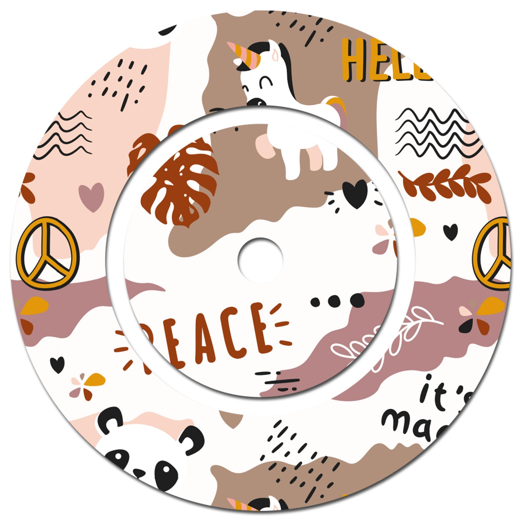 yabaduu Protective Film for Tonie Charging Station Design Sticker Cover Perfect fit self-Adhesive Accessories for Children Toys Y046 (No. 3 Unicorn Earth Tones, Charging Station Film) โ image 1