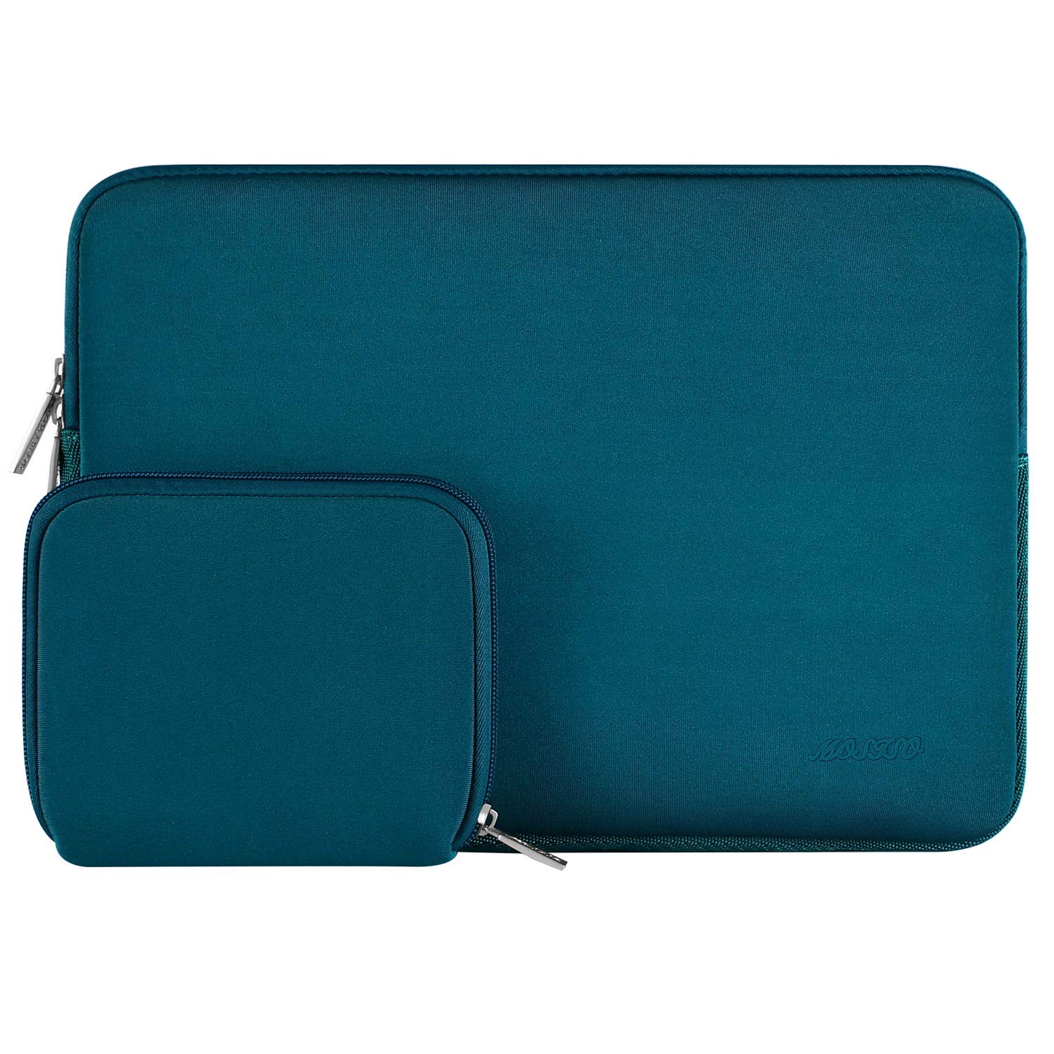 MOSISO Laptop Case 16 inch, 15-15.6 inch Laptop Sleeve Bag Compatible with MacBook Pro 16 inch, HP, Acer, Dell, Lenovo, ASUS Notebook, Neoprene Computer Sleeve Bag with Small Case, Deep Teal
