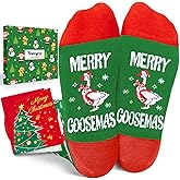 HAPPYPOP Christmas Socks for Kids Teens - Unisex Merry Animal Xmas Sock Gift for Women Men