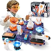 VATOS Space Science Circuit Kits for Kids - 31PCS Electronics Exploration STEM Kit with 100+ Projects, Rocket Launcher & Light Up Astronaut | Educational Learning Toy Gift for Boys Girls Ages 6+