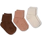 Woolino Wool Baby Socks, Washable Merino Wool Infant Toddler Kids Socks, Newborn to 8 Years (Pack of 3)