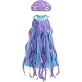 HAPNBCELE Girls Jellyfish Costume, Ocean Animal Halloween Christmas Birthday Dress Tutu Outfits with Headpiece