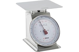 Winco Analog Receiving Scale with Dial, 8"