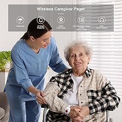 Hcikoat Wireless Caregiver Pager Call Button for