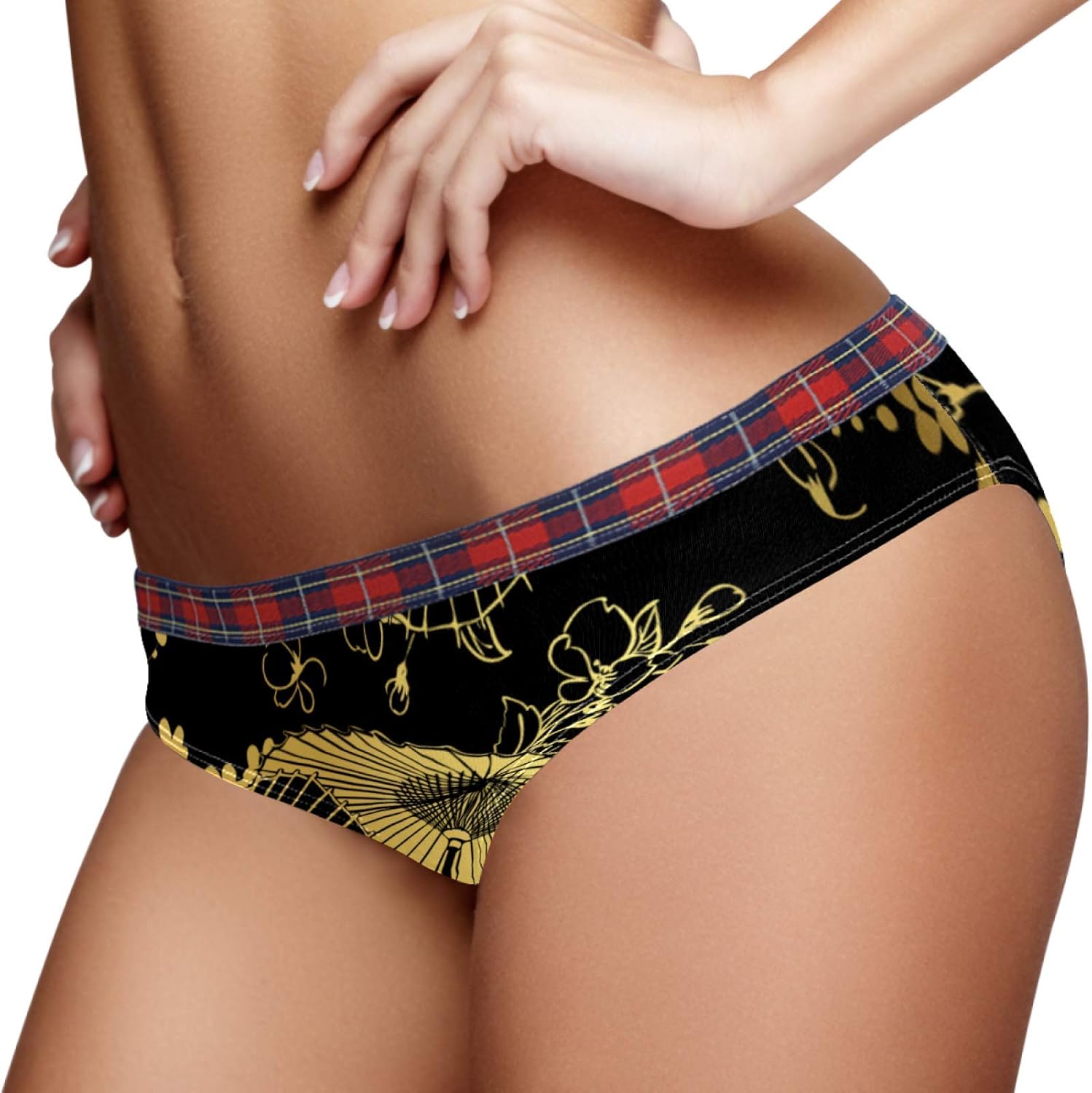 Bennigiry Chinesischer goldener Regenschirm, japanisches Blumenmuster