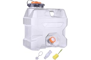 ASIEIT 3.2 Gallon Water Jug with Spigot, Portable Water Tank BPA Free, Leak-Proof Water Containers for Camping Water Storage Containers for Emergency Outdoor Hiking Picnic, Green/Black/Yellow