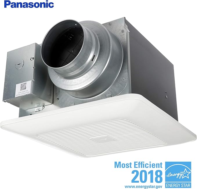 Panasonic FV0511VKS2 WhisperGreen MultiFlow Bathroom Fan, White, Building Supplies Amazon Canada