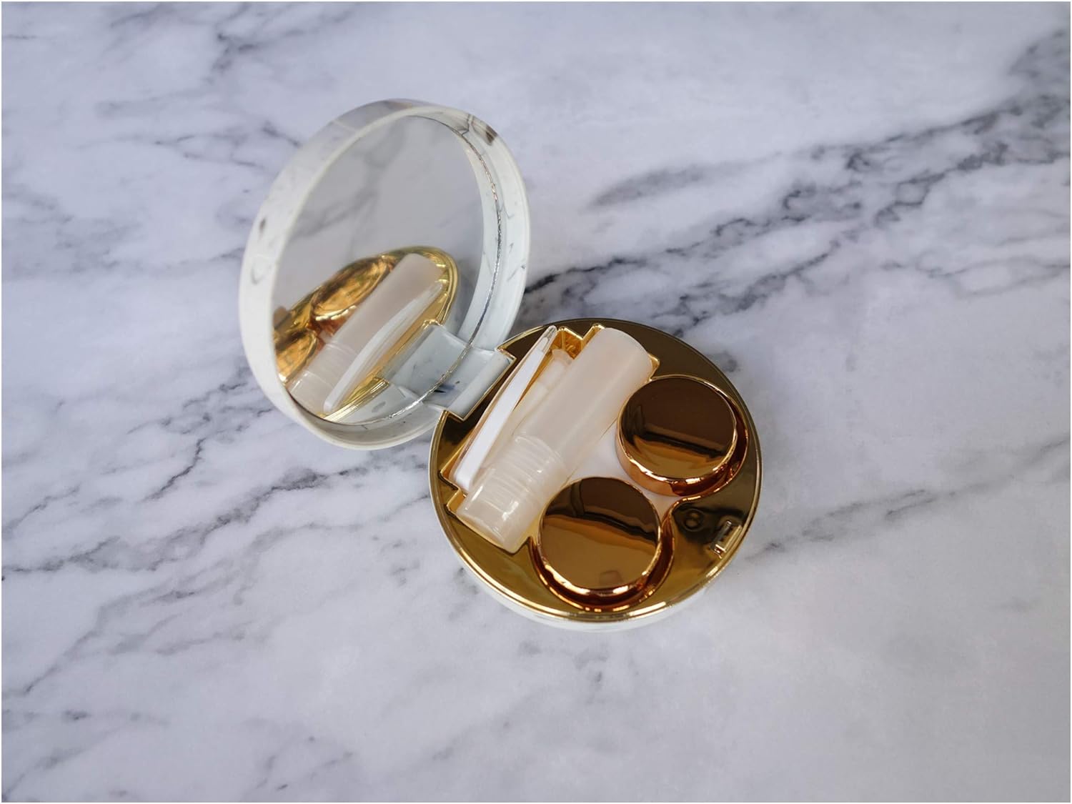 Contact Lens Case Marble Contact Case Tools Portable