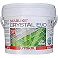 The Tile Doctor Starlike Crystal EVO 700 Glass - Litokol Epoxy Translucent Grout for Tile. Wall or Gloor Tile Epoxy Grout- 5.5 lbs