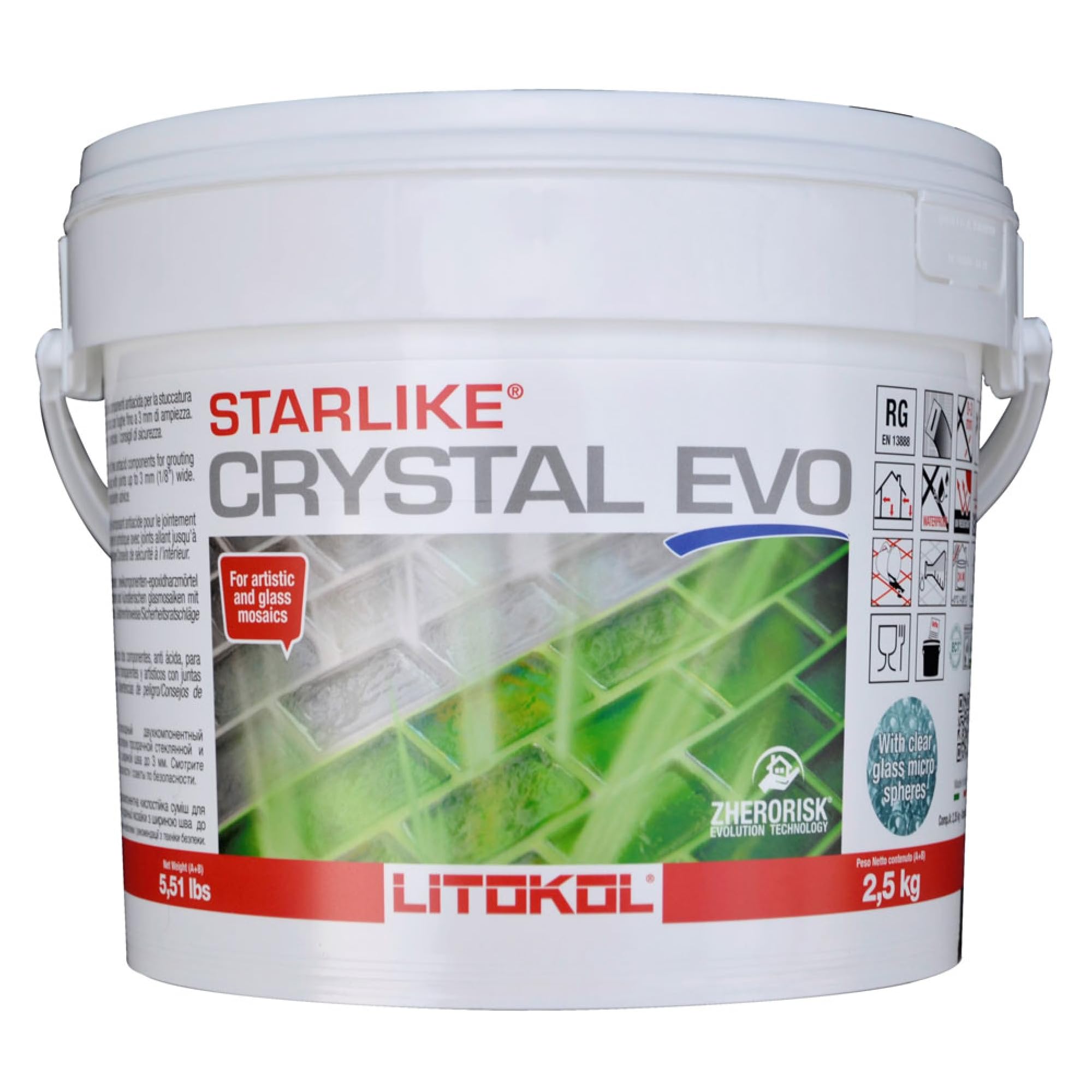 Tile Doctor Starlike Crystal EVO 700: Translucent Epoxy Grout for Glass & Tile Floors/Walls
