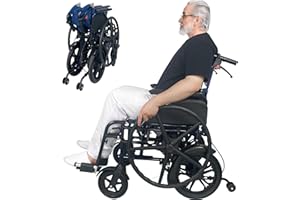 Retaoldth Premium Self-Propelled Wheelchair with Clean-Grip Handrims, Pinch-Free Gear Drive, Removable Arms & Footrests, Dual
