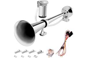 TORZONE 12V Air Horn Kit, Super Loud Train Horn for Truck, Air Horn Dual Truck Horn with Compressor for 12V Vehicles Trucks Pickup Trains Cars Boats