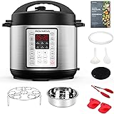 Rozmoz 14-in-1 Electric Pressure Cooker with 10 Deluxe Accessory kits, 6 Quart (Stainless Steel)