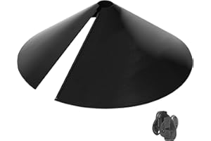 More Birds Squirrel-X Wrap Around Metal Squirrel Baffle Protects Bird Feeders From Squirrels, 18-Inch