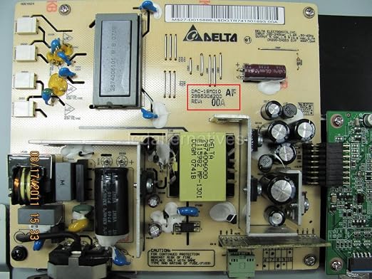 v7 r22w02 dac 19m010 lcd monitor repair kit capacitors only not the entire board