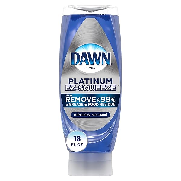 DAWN EZ-SQUEEZE PLATINUM DISHWASHING LIQUID DISH SOAP, REFRESHING RAIN SCENT, 18 FL OZ