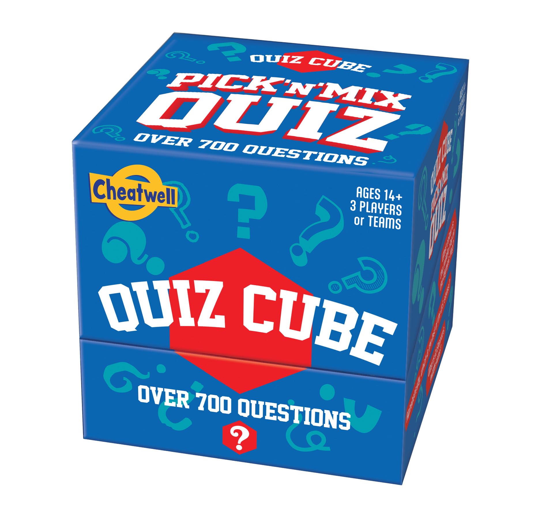 Cheatwell Games Quiz Cube Pick n Mix Quiz | Trivia Game With 744 Questions Covering 10 Different Subjects, Blue, Quiztastic