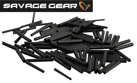 Savage Gear Wire Crimps -100 Klemmhülsen für Stahlvorfach, Crimps für Stahlvorfächer Zum Hechtangeln, Zanderangeln & Barschan