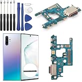 Dock Connector for Samsung Galaxy Note 10 Plus Charging Port Flex Cable Replacement for Samsung Note 10 Plus N976U N976V N976N N976B USB Charger Dock Board Connector with Tools(Black)