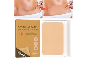 CENNYO Tattoo-Cover-Up Waterproof-Sweatproof-Sticker-Patch Ultra-Thin-Patch-for-Tattoo-Scar-and-Birthmarks Tattoo-Cover-Up-Tape-for-Light-Skin-Tone