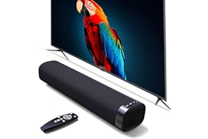 Jierben Sound Bar for Smart TV, Bluetooth Soundbar for TV with Optical/HDMI/AUX/RCA 3D, 50w Surround Sound Speakers, Surround Sound System for TV/PC/Gaming/Projectors, Wall Mountable PC Soundbar