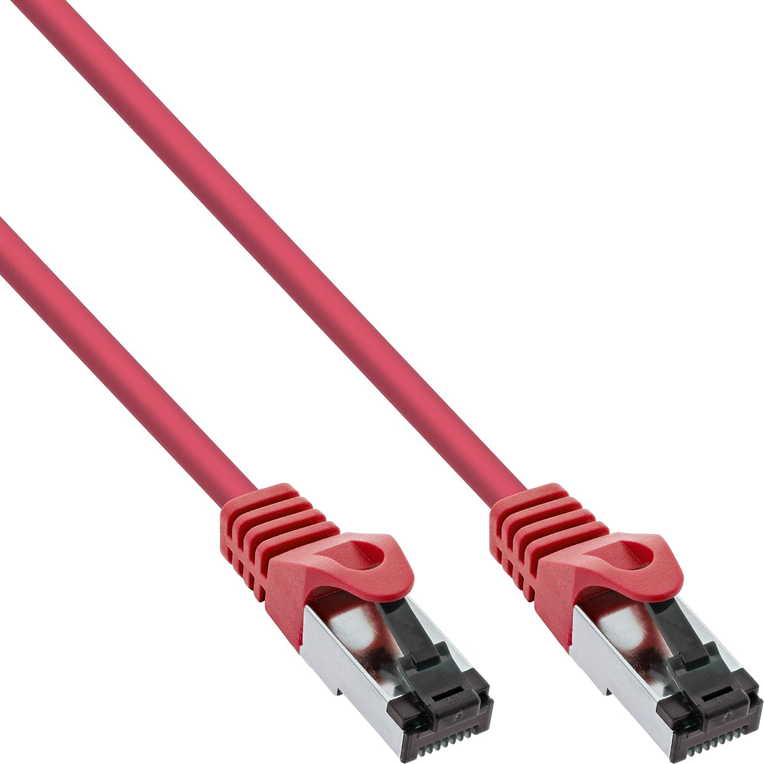 InLine® Patch Cable S/FTP (PiMf), Cat.8.1, 2000 MHz, Halogen-, Copper, Red, 1.5 m, 1.5m